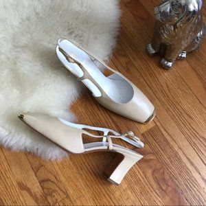 50% off today Bruno Magli Square toe sling backs